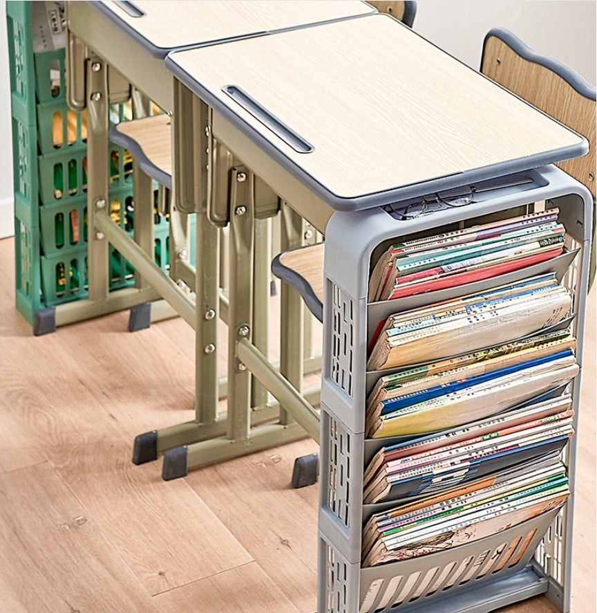 Plastic Household Book Storage And Sorting Shelf